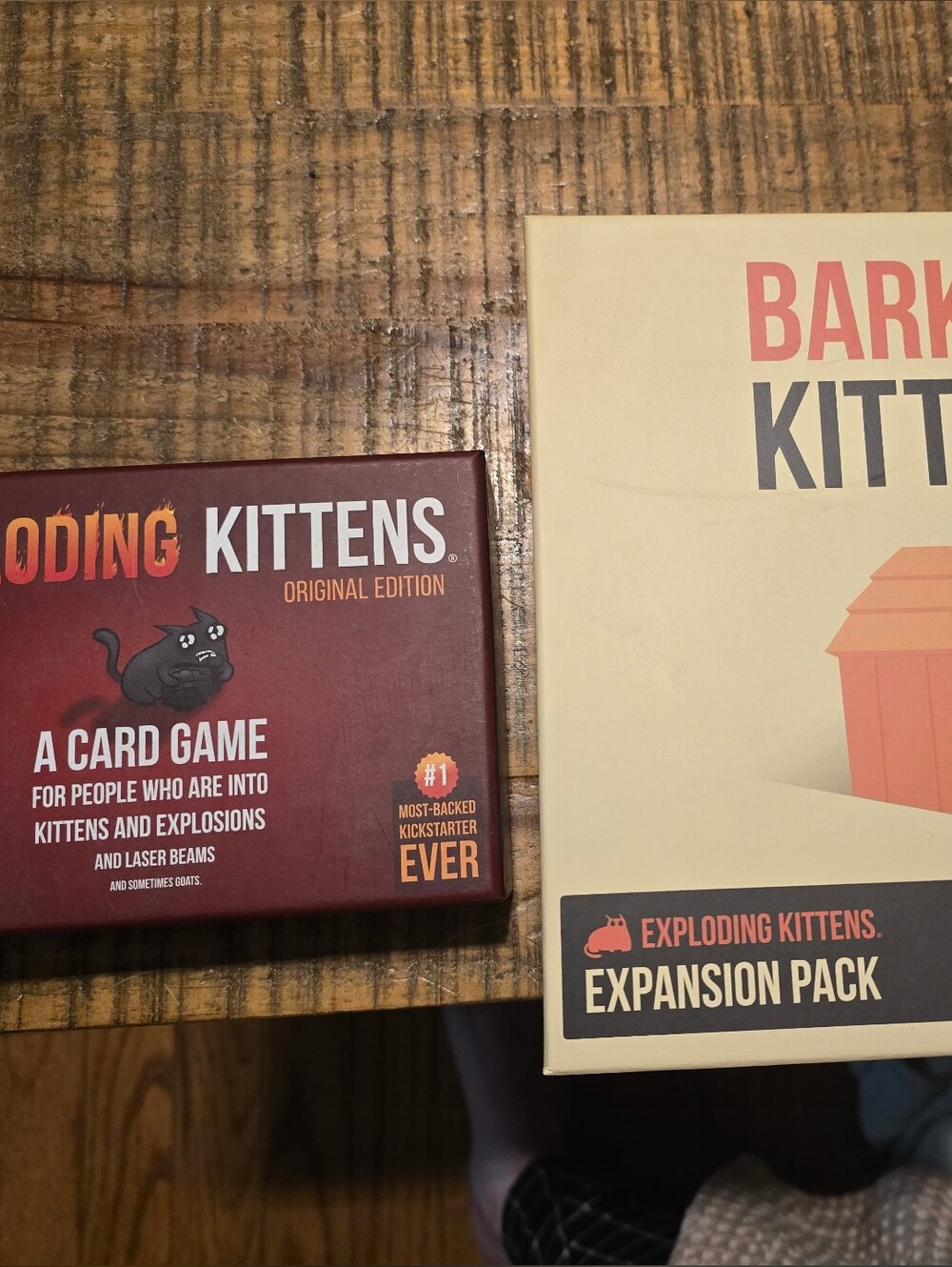 Exploding Kittens Original Edition Card Game And Barking Kittens Expansion Pack